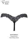 Luxxa BLUE RHINESTONE BARE THONG 5